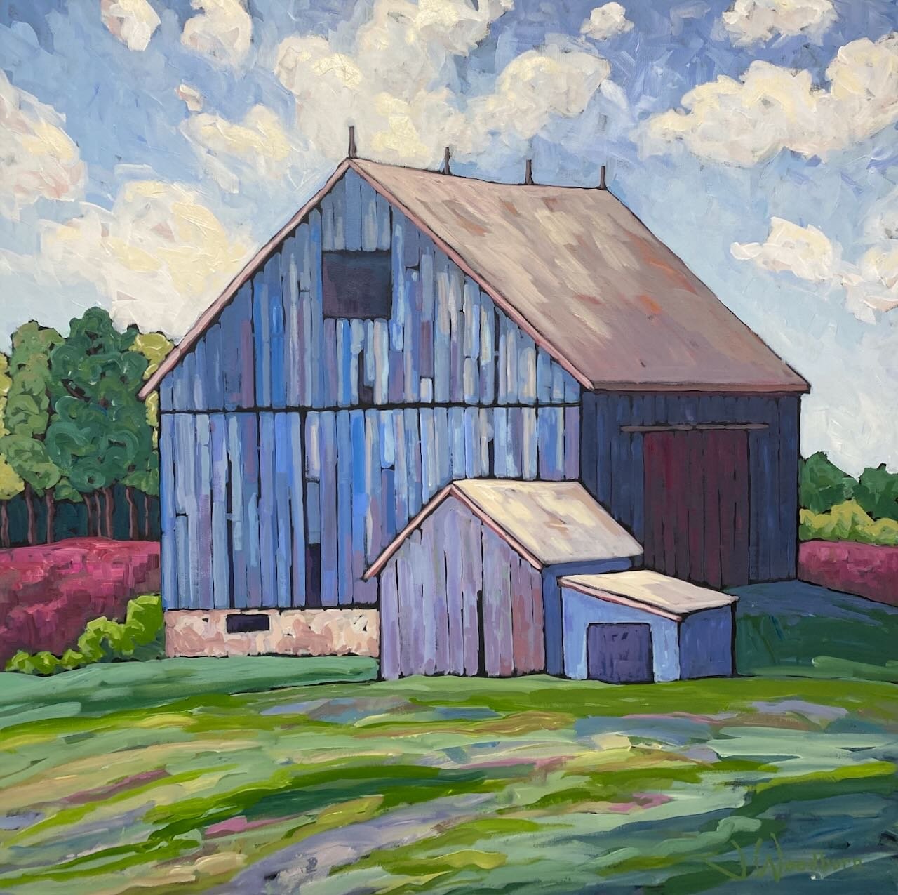 Spring Has Sprung 36"x36" Acrylic on Canvas, Loft Gallery $2250