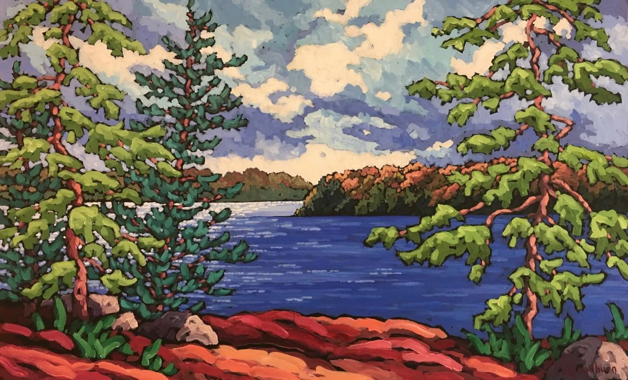 Autumn View Over the Lake
