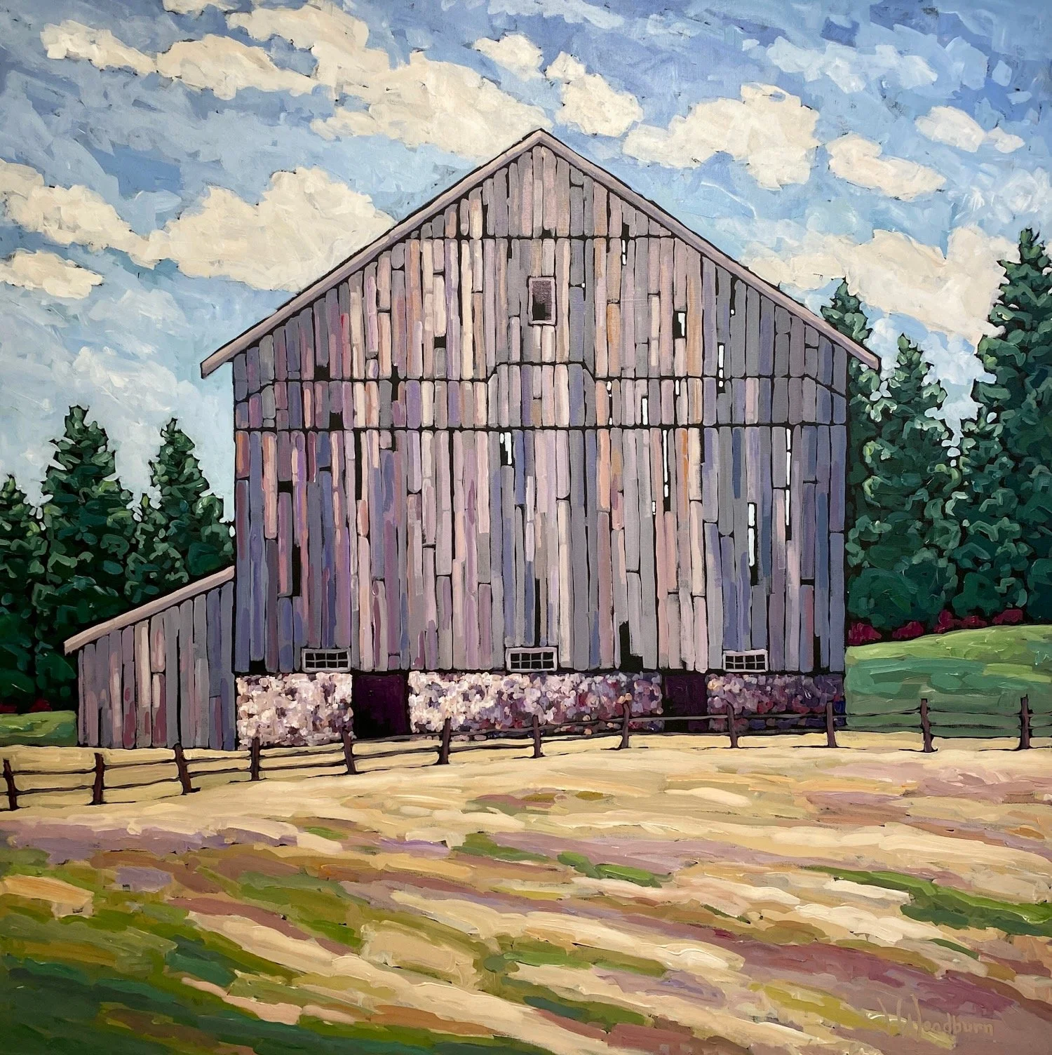 Weathered 40"x40" Acrylic on Canvas, Loft Gallery $2900