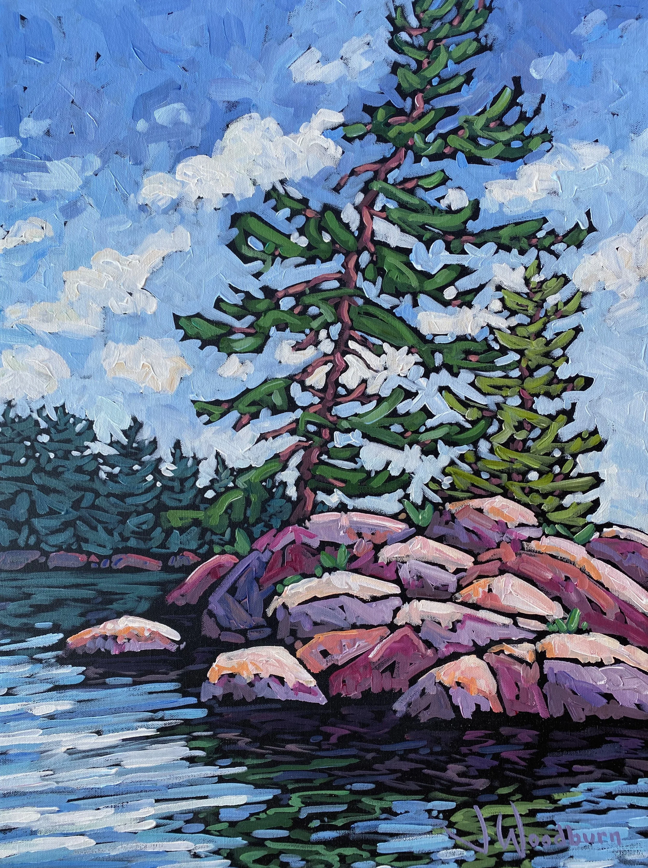 Beauty on the Bay 24"x18" Acrylic on Canvas, Ojibway Club Art Show, $790