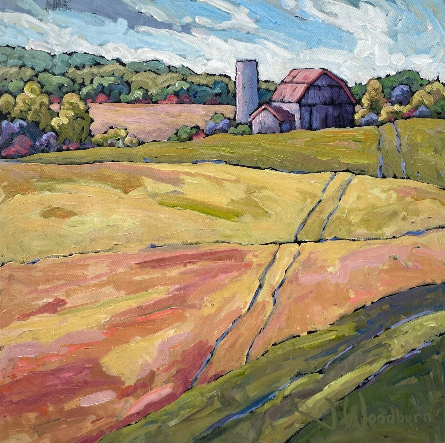 Country Grace 16"x16" Acrylic on Canvas, Loft Gallery $475