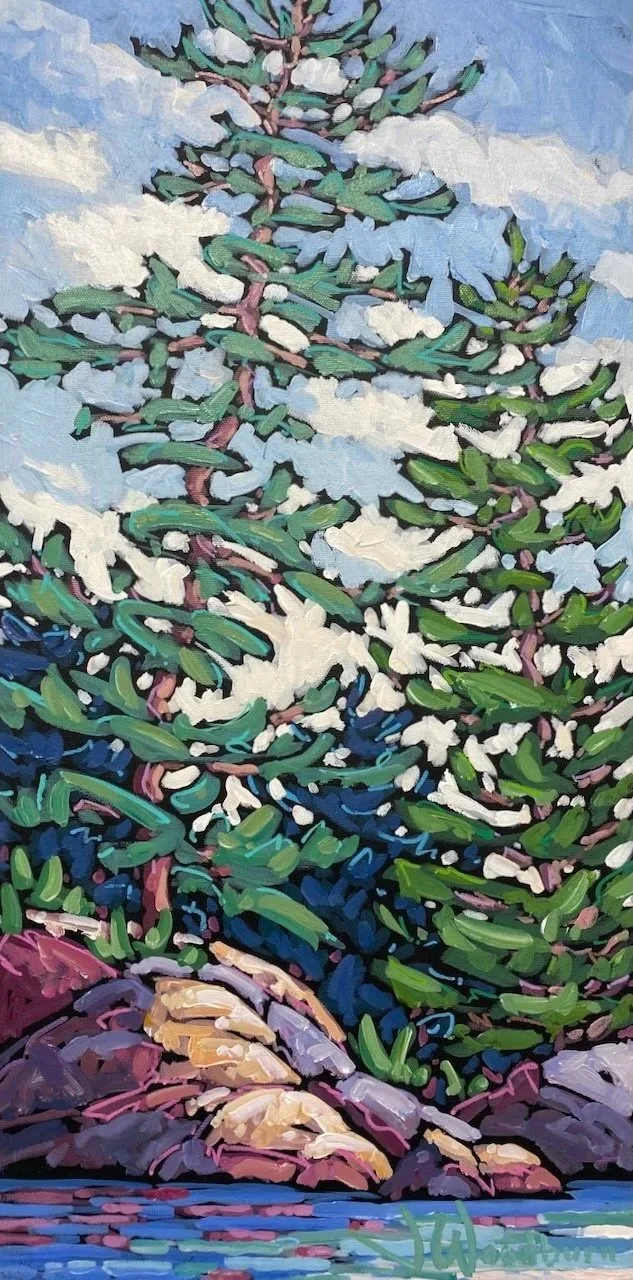 Pair of Kings 24"x12" Acrylic on Canvas, Loft Gallery $525
