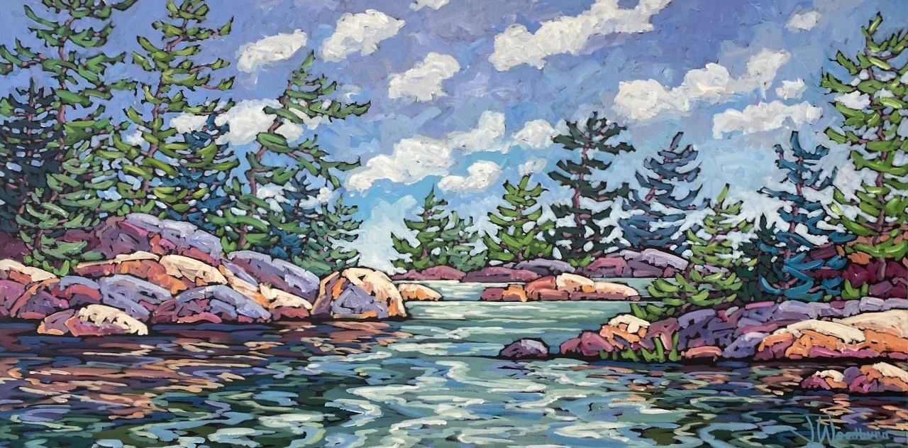 Treasure This Moment 24"x48" Acrylic on Canvas, Loft Gallery $2100