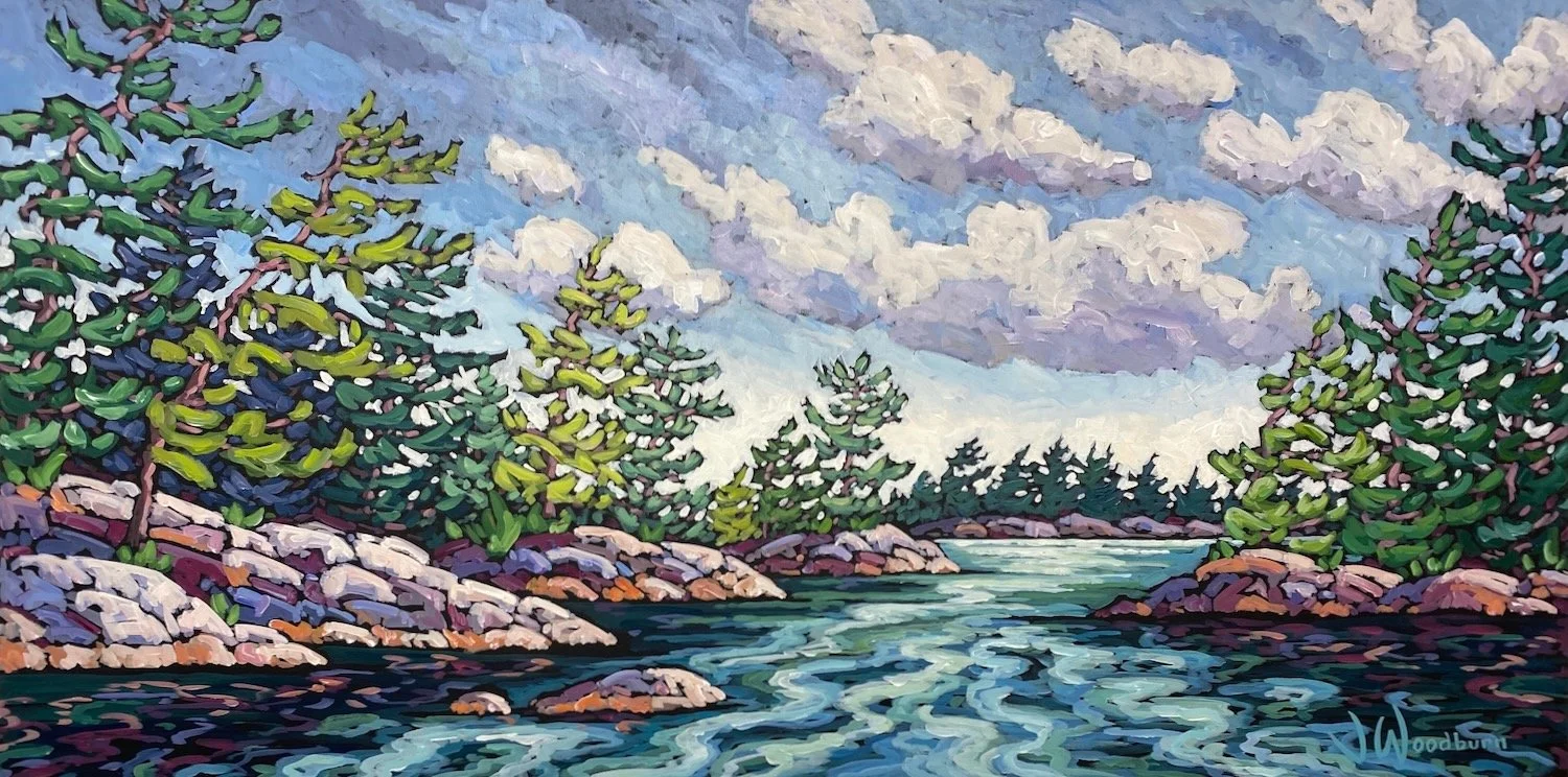 The Sweet Exhale of Summer 24"x48" Acrylic on Canvas, Loft Gallery $2100