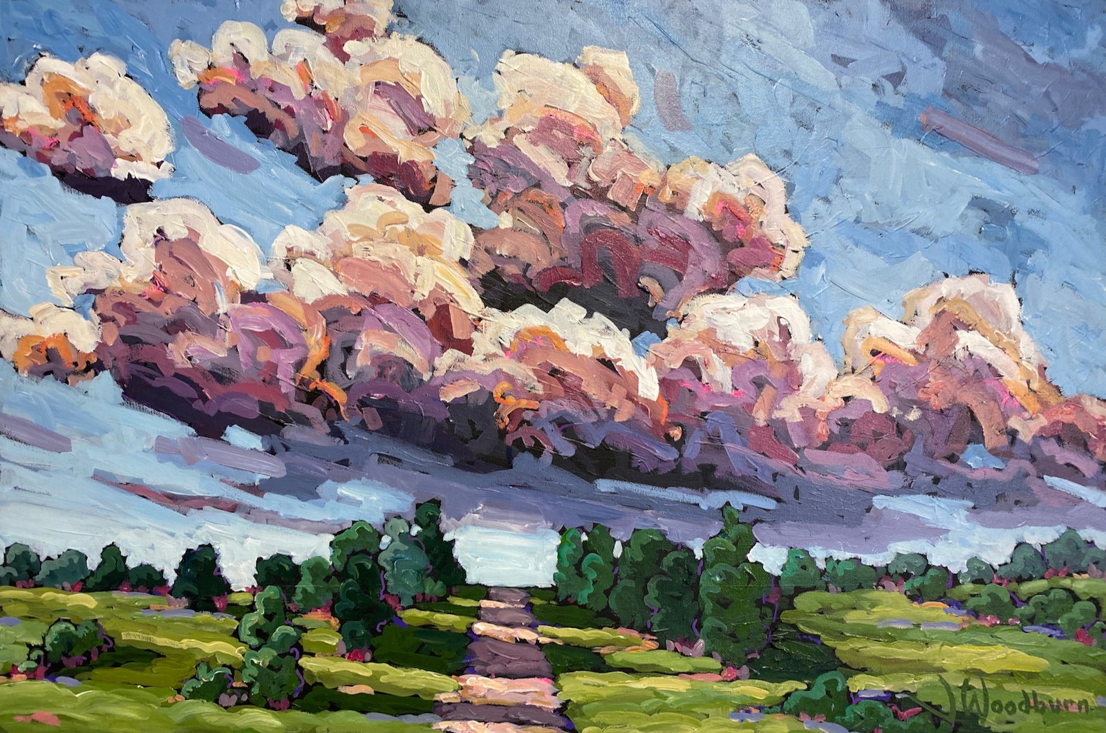 Evening Dynamics 20"x30" Acrylic on Canvas, County Creative Gallery $1050
