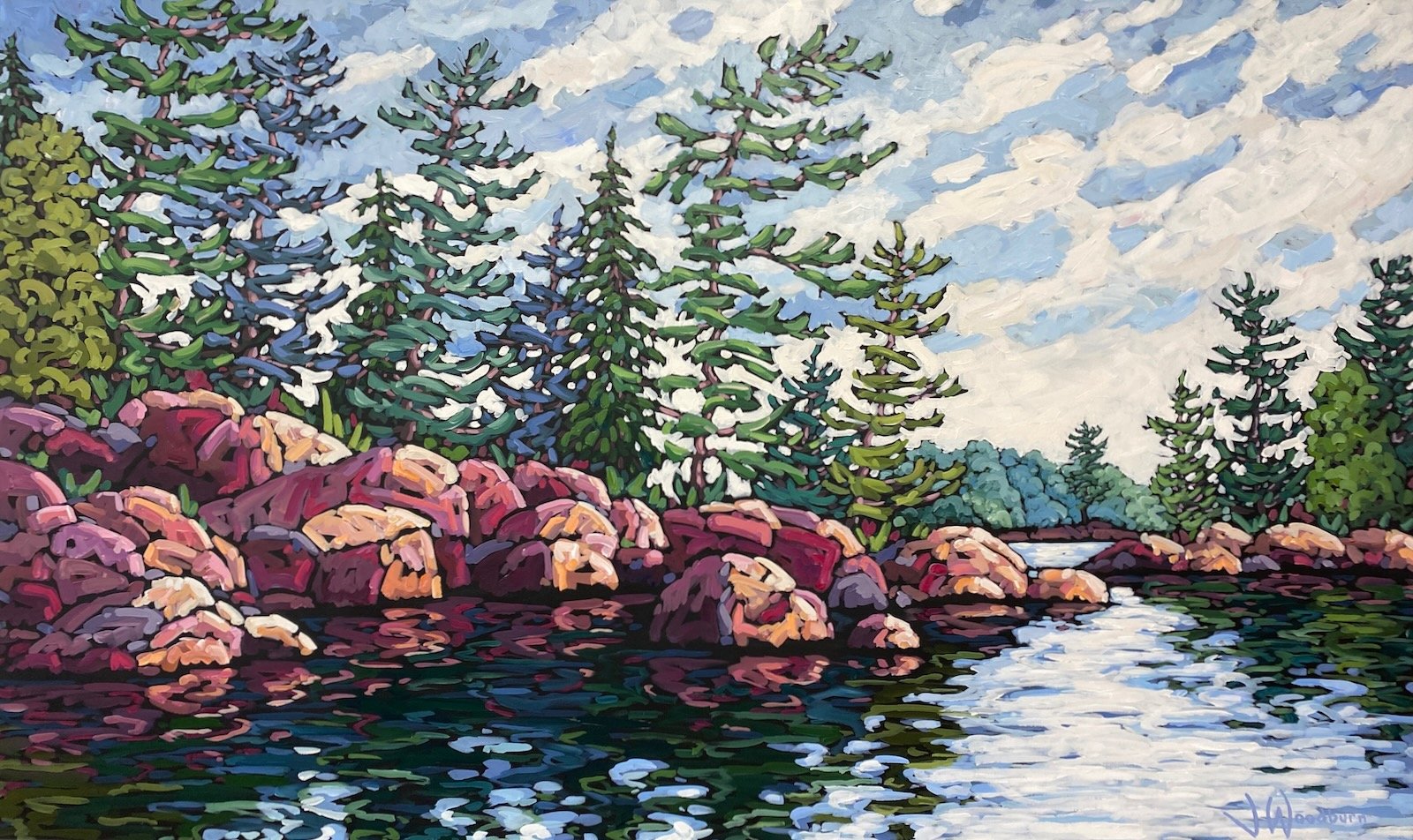 Channeling 36"x60" Acrylic on Canvas, Loft Gallery $3700