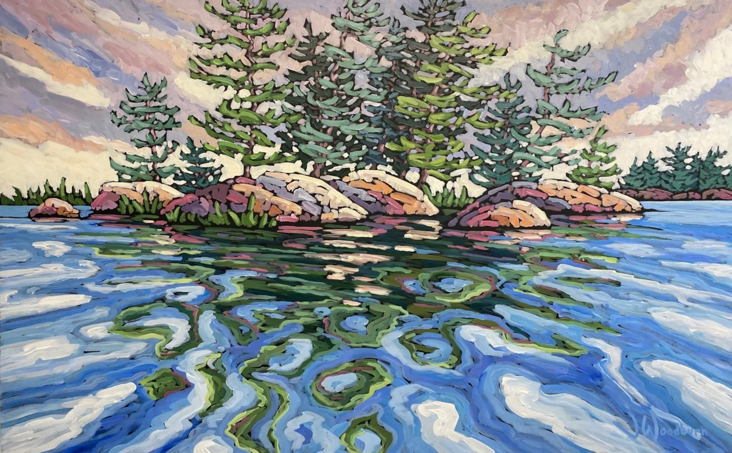 A World of Grace 30"x48" Acrylic on Canvas, Loft Gallery $2625