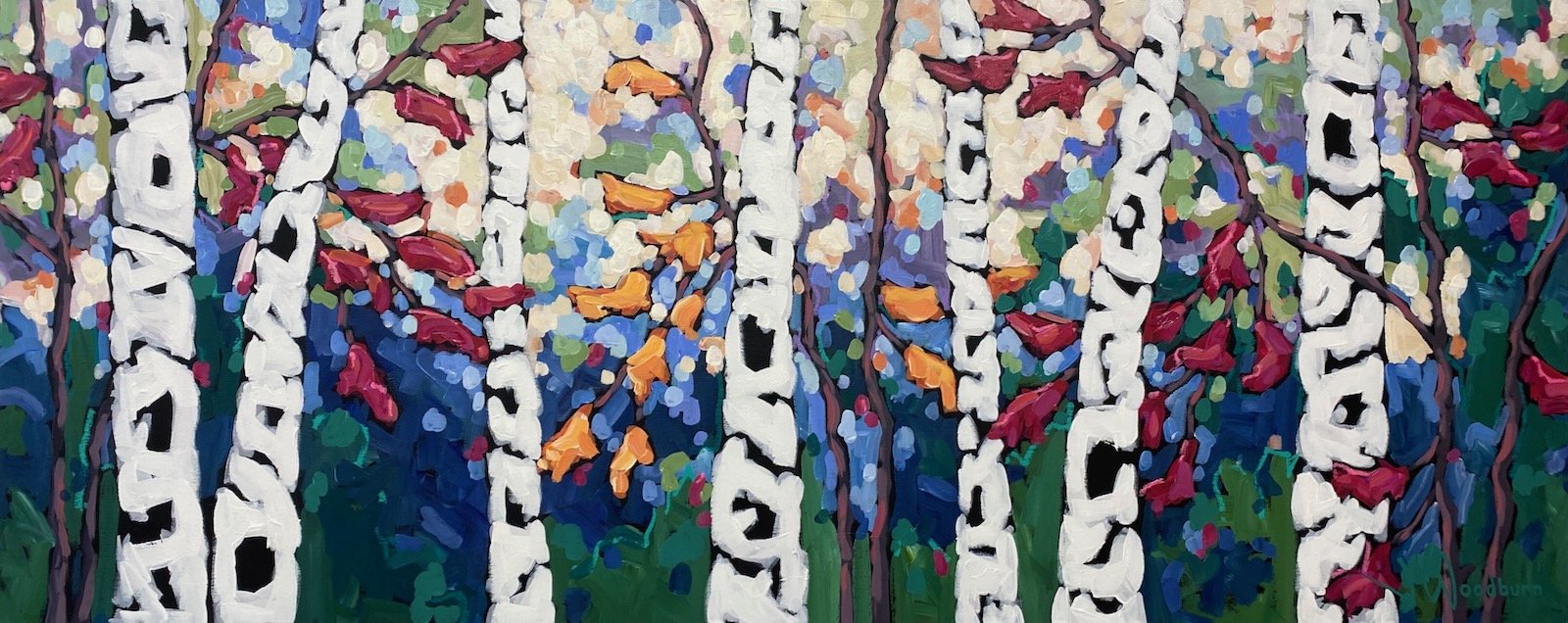Let's Party 24"x60" Acrylic on Canvas County, Creative Gallery $2500