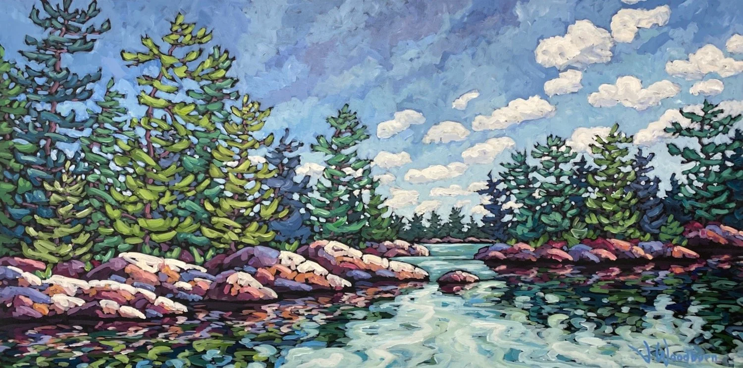 Bright Summer Day 24"x48" Acrylic on Canvas, Cloud Gallery $2100