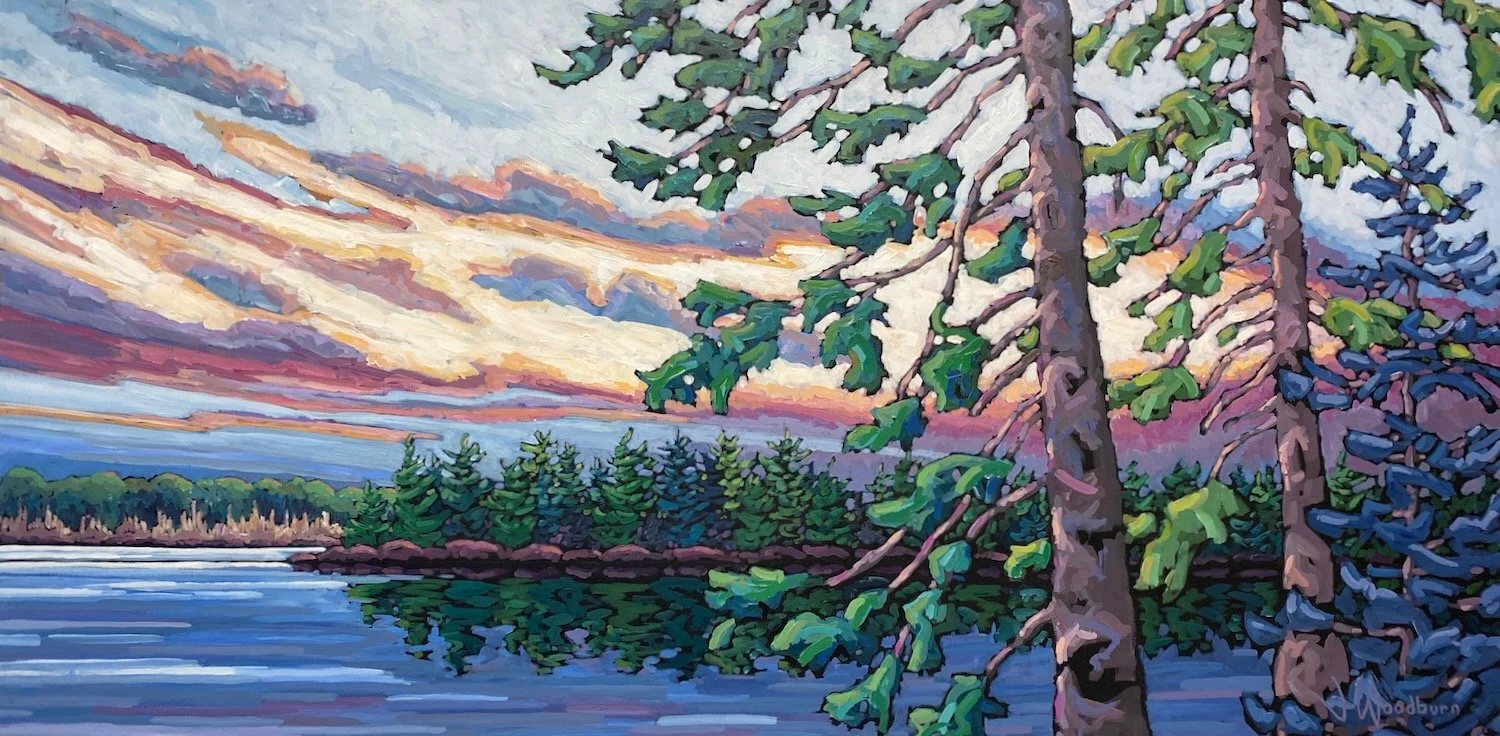 Summertime Blues 30"x60" Acrylic on Canvas, Cloud Gallery $3250