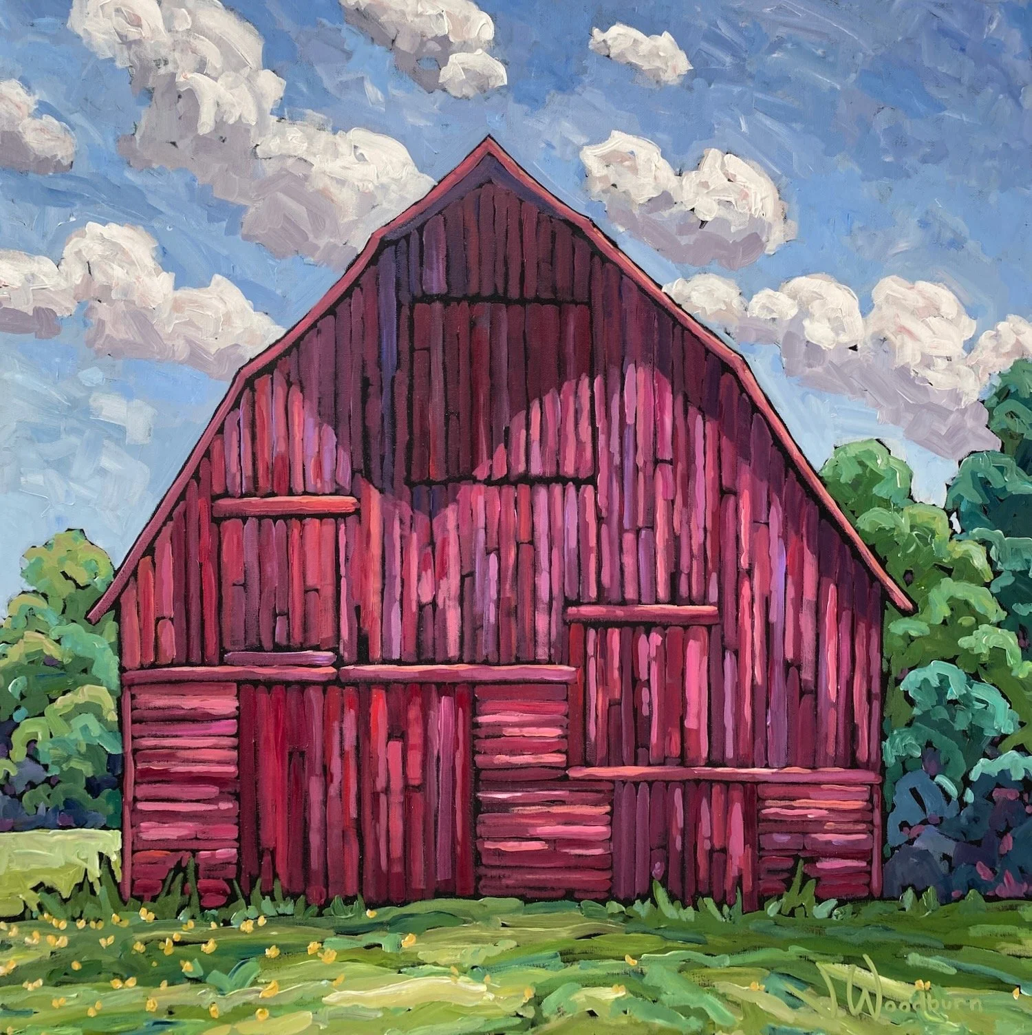 Still Standing 30"x30" Acrylic on Canvas, County Creative Gallery $1625