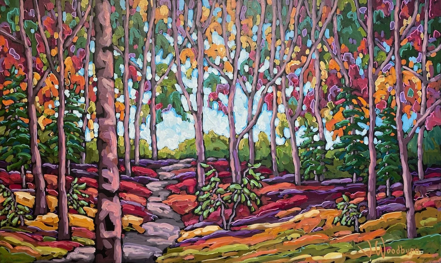 When September Ends 24"x40" Acrylic on Canvas