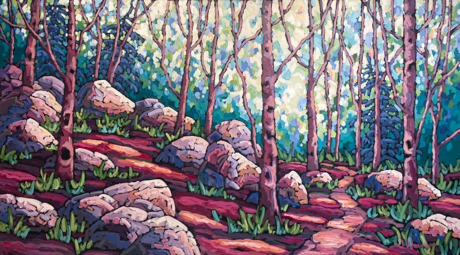 Solitude Among Friends 40"x72" Acrylic on Canvas, Loft Gallery $5150