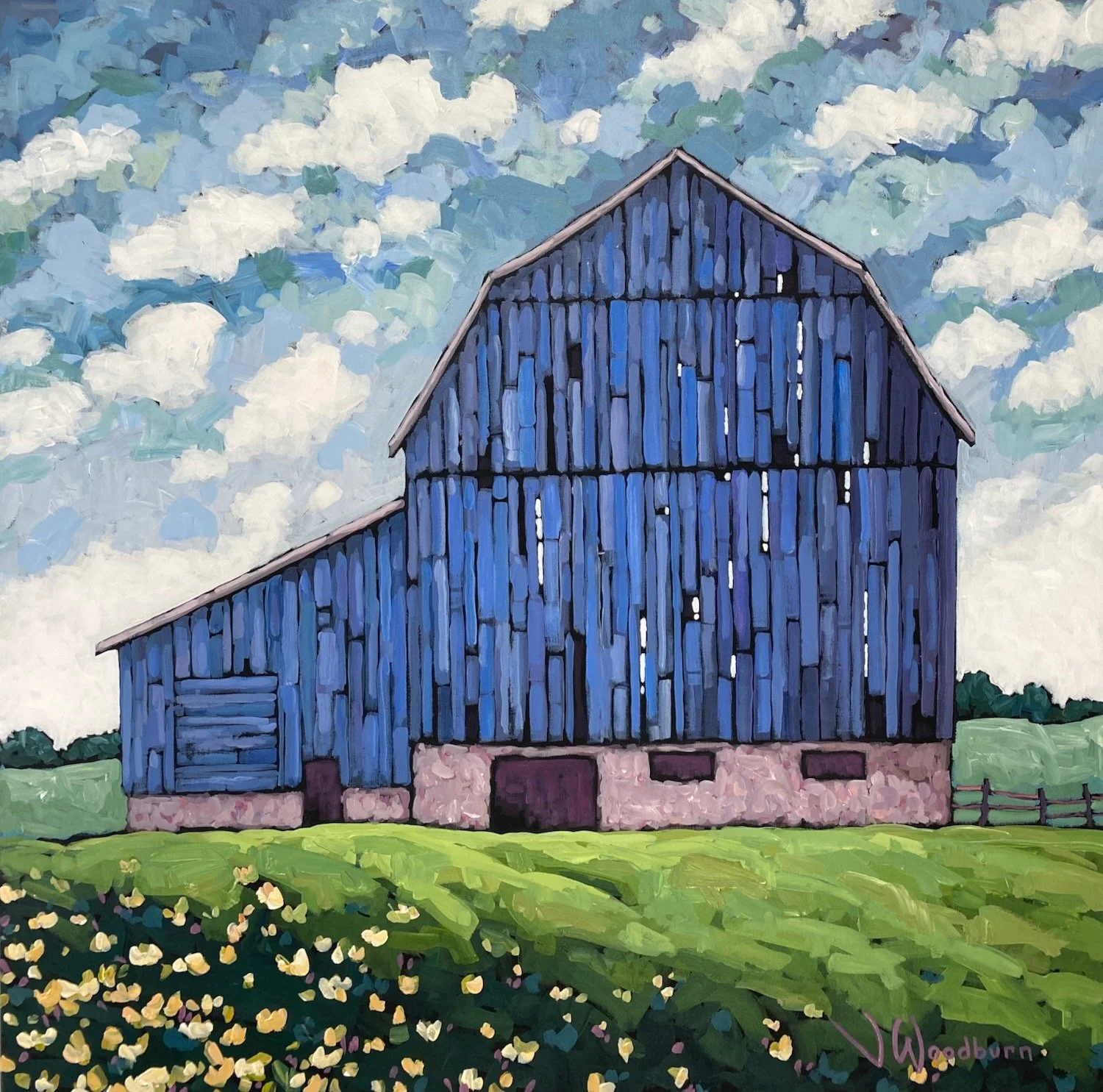 My Best Side 30"x30" Acrylic on Canvas, County Creative Gallery $1625