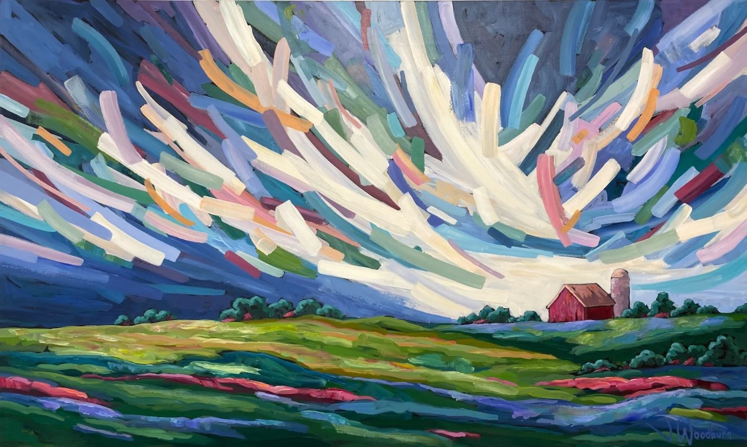 Between Two Worlds 36"x60" Acrylic on Canvas, Cloud Gallery $3900