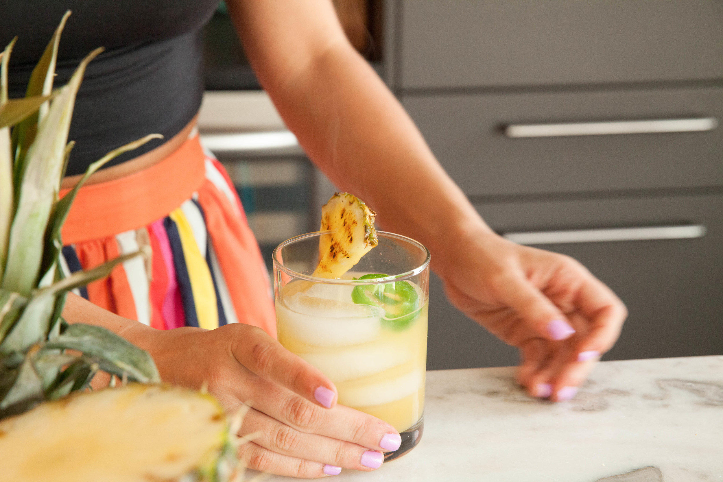 Spicy P: Pineapple Jalpapeño Margarita