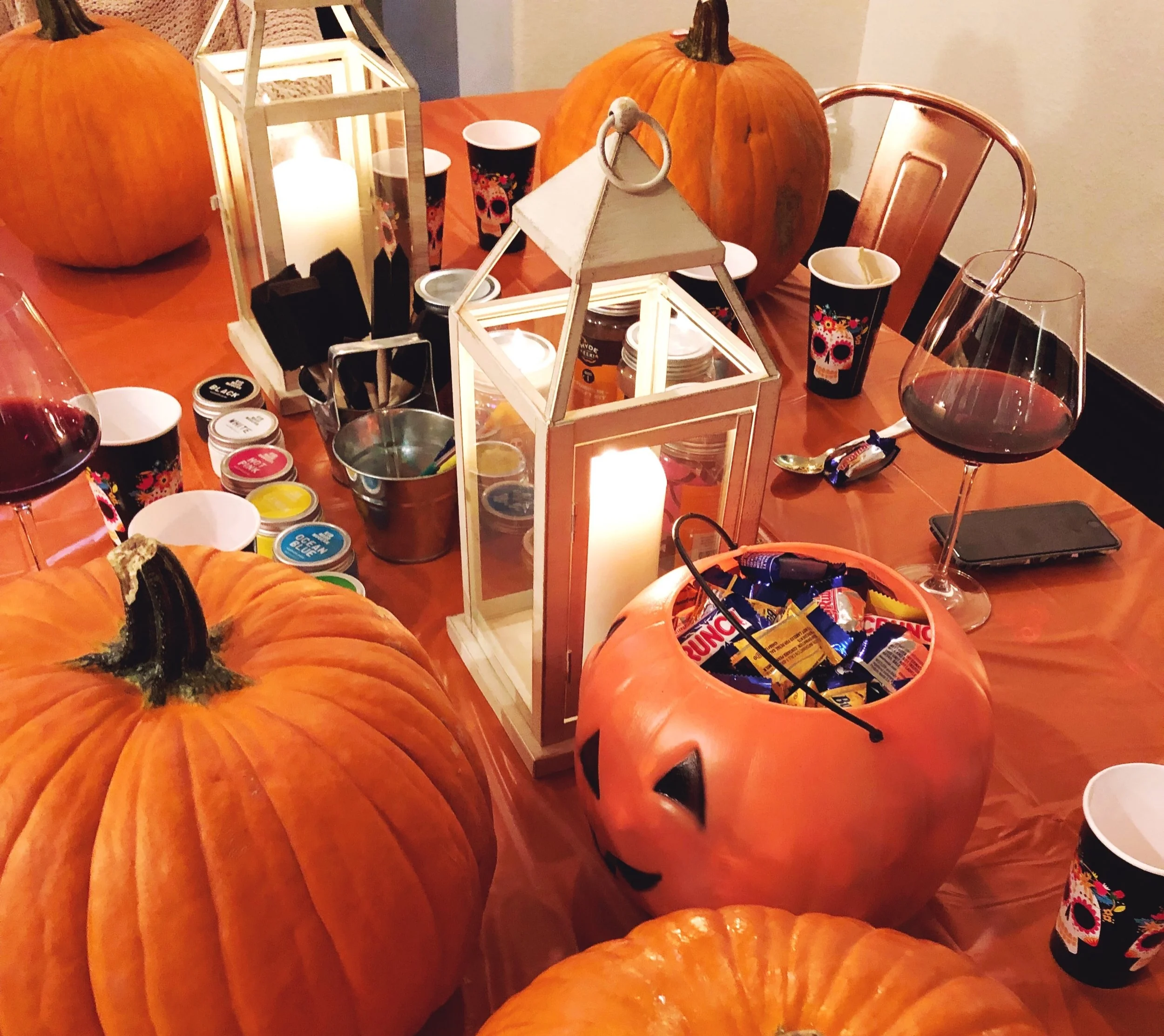 Boos + Booze: A Pumpkin Painting Party
