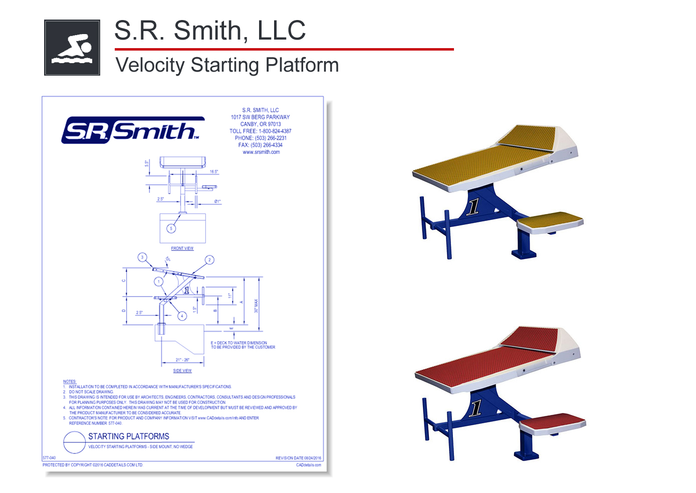 5770-040 Velocity Starting Platform