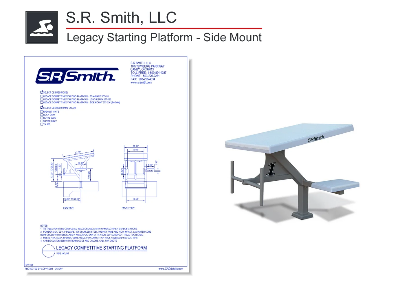 577-026 Legacy Starting Platform - Side Mount