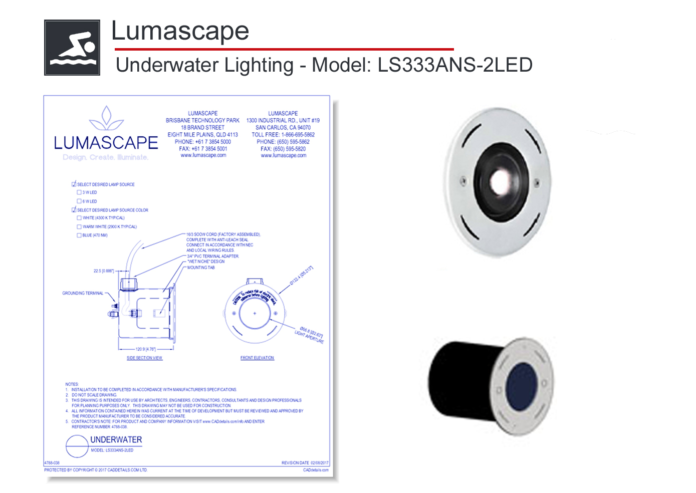 4788-038 Model LS333ANS - 2LED