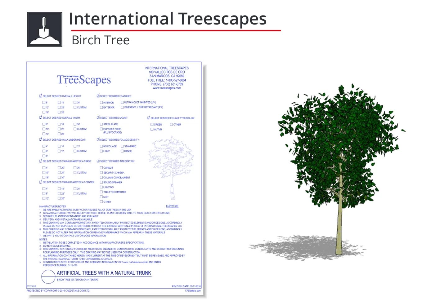 5112-018 Birch Tree