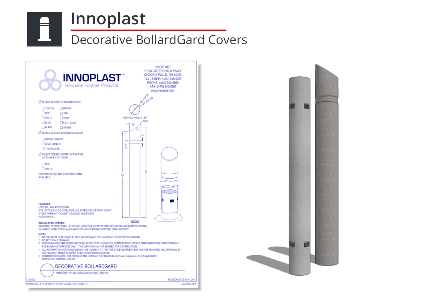 5132-003 Decorative BollardGard Covers