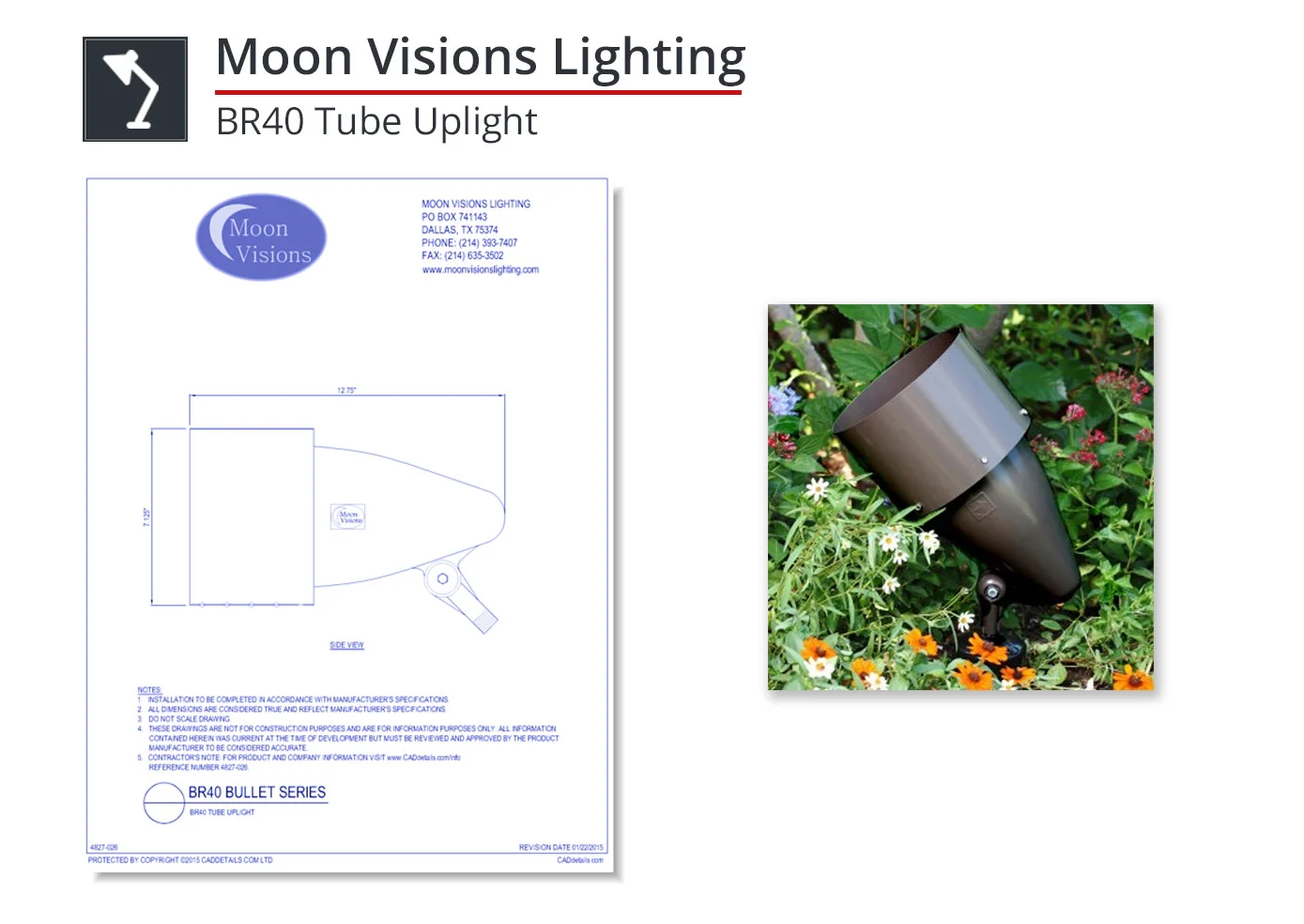 4827-026 BR40 Tube Uplight