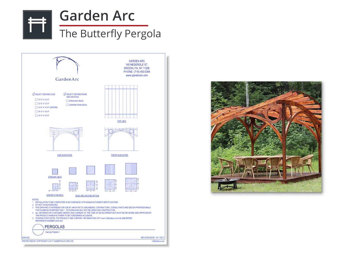 5048-002 Butterfly Pergola