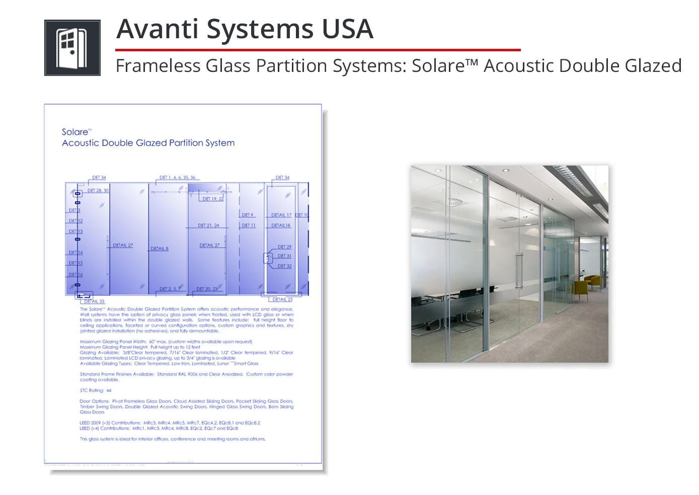 3215-218 Frameless Glass Partition System