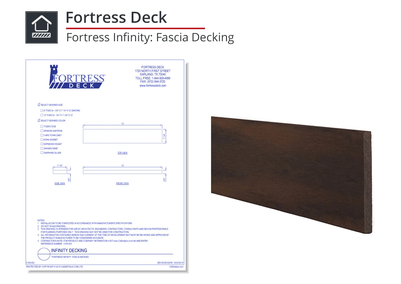 5169-003 Fortress Infinity: Fascia Decking