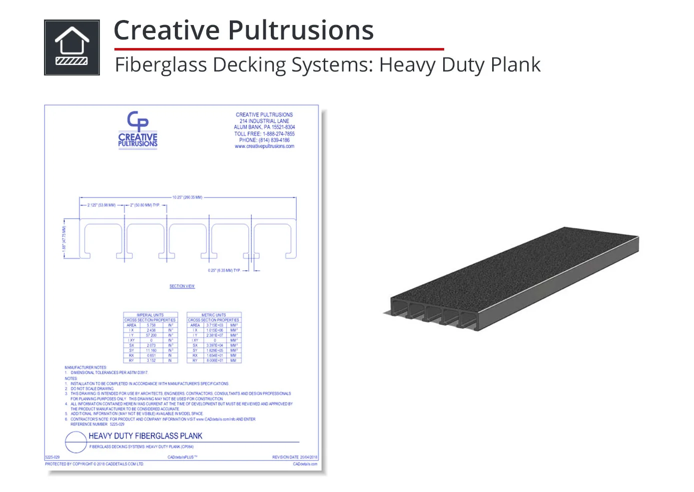 5225-029 Heavy Duty Plank