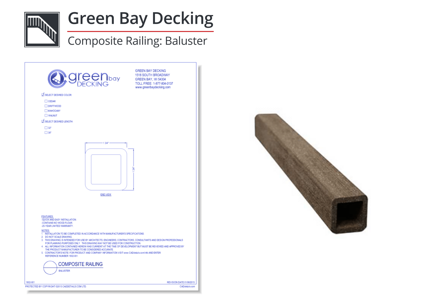 15+ CAD Drawings of Railings for your Residential or Commercial ...
