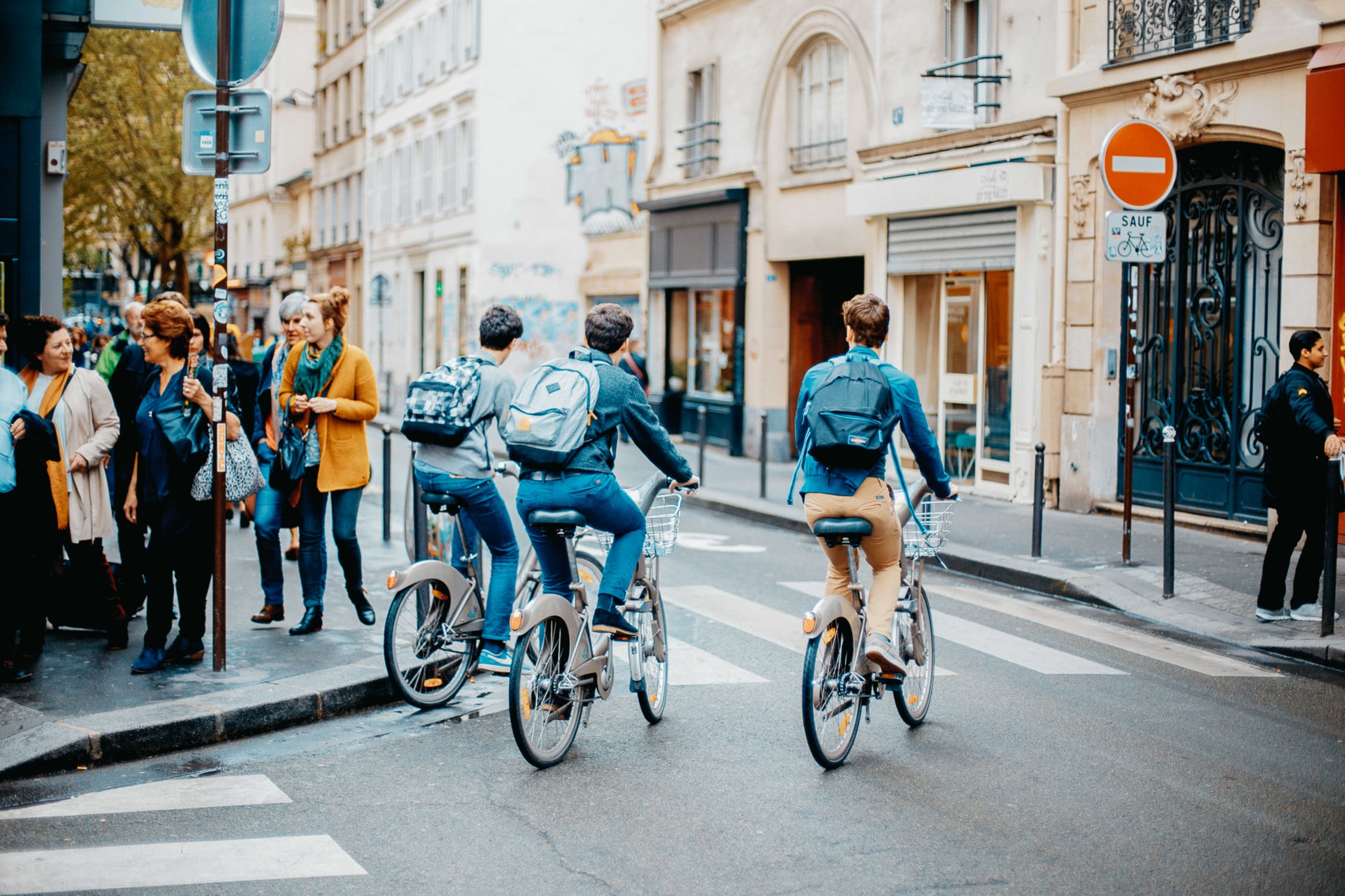 © pexels Above: Ranked as both the healthiest and happiest city in the world, nearly half of commuters in Copenhagen, Denmark, travel to work or school by bike each day thanks to an extensive and well-designed system of integrated bicycle paths.