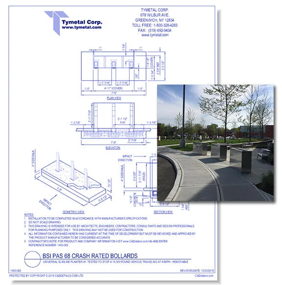 20+ CAD Drawings of Bollards for Providing Safety and Security to the