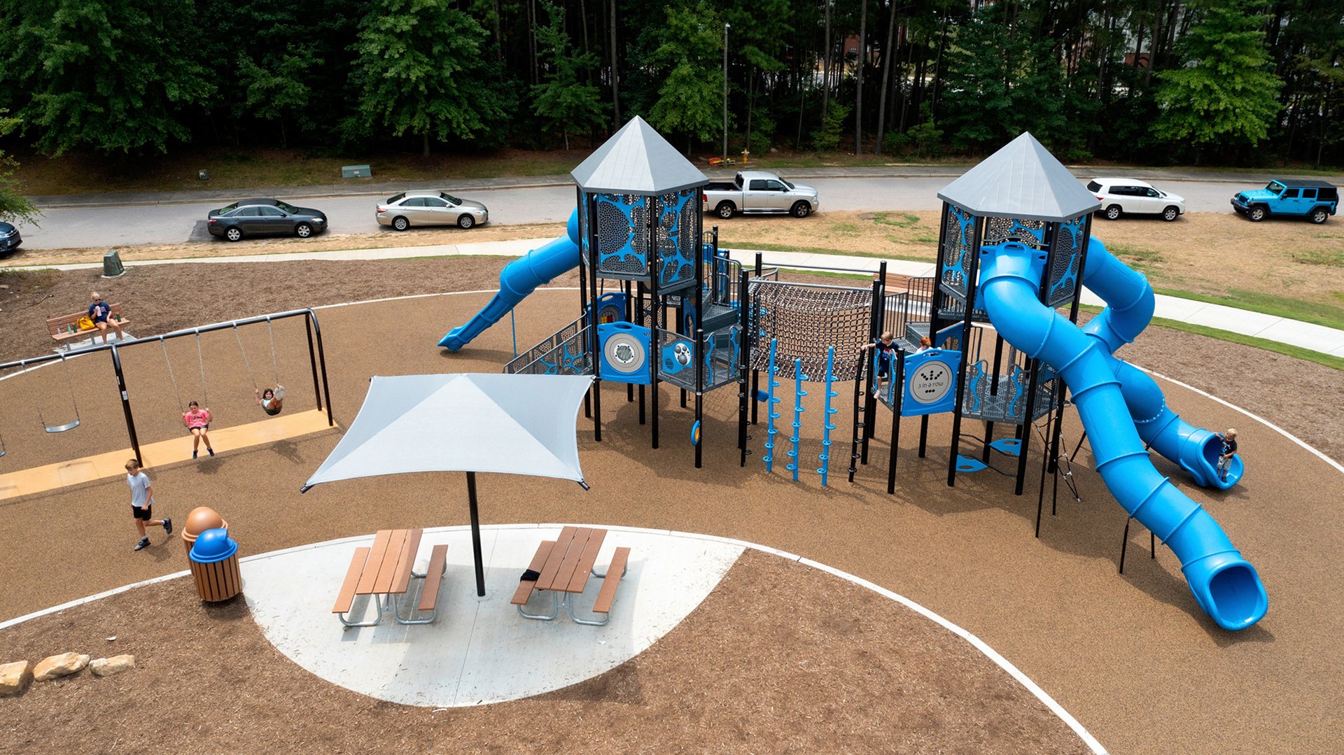  Photography of the GameTime Playground and Challenge Course at Barnwell Road Park in Raleigh, NC.Charlotte photographer - Patrick SchneiderPhoto.com 