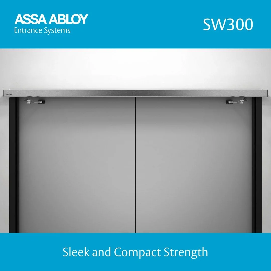 🆕✨Experience innovation and reliability with the all-new ASSA ABLOY SW300, the latest entry to ASSA ABLOY Entrance Systems slim line family of Swing Door Operators. Designed for efficiency, durability, and quiet operation, this advanced automatic sw