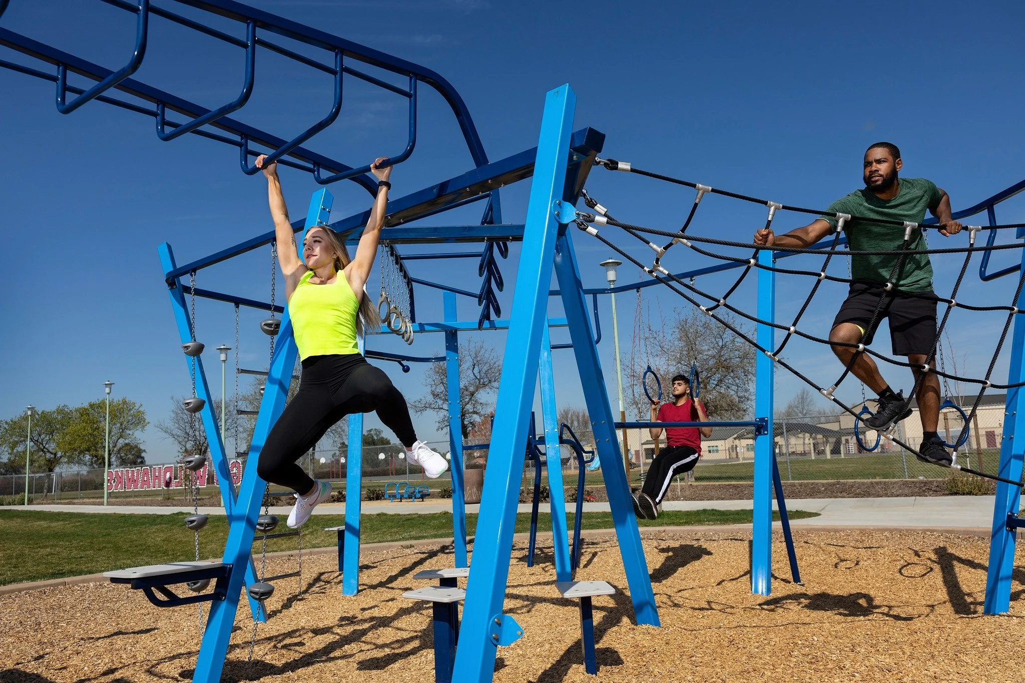 🏗️ Featured Product: THRIVE 900 Outdoor Gym by GameTime 💪

This state-of-the-art outdoor fitness system is designed to help users achieve total body fitness&mdash;all in just 900 square feet!
✅ Supports up to 20 users
✅ 3 types of overhead trainers