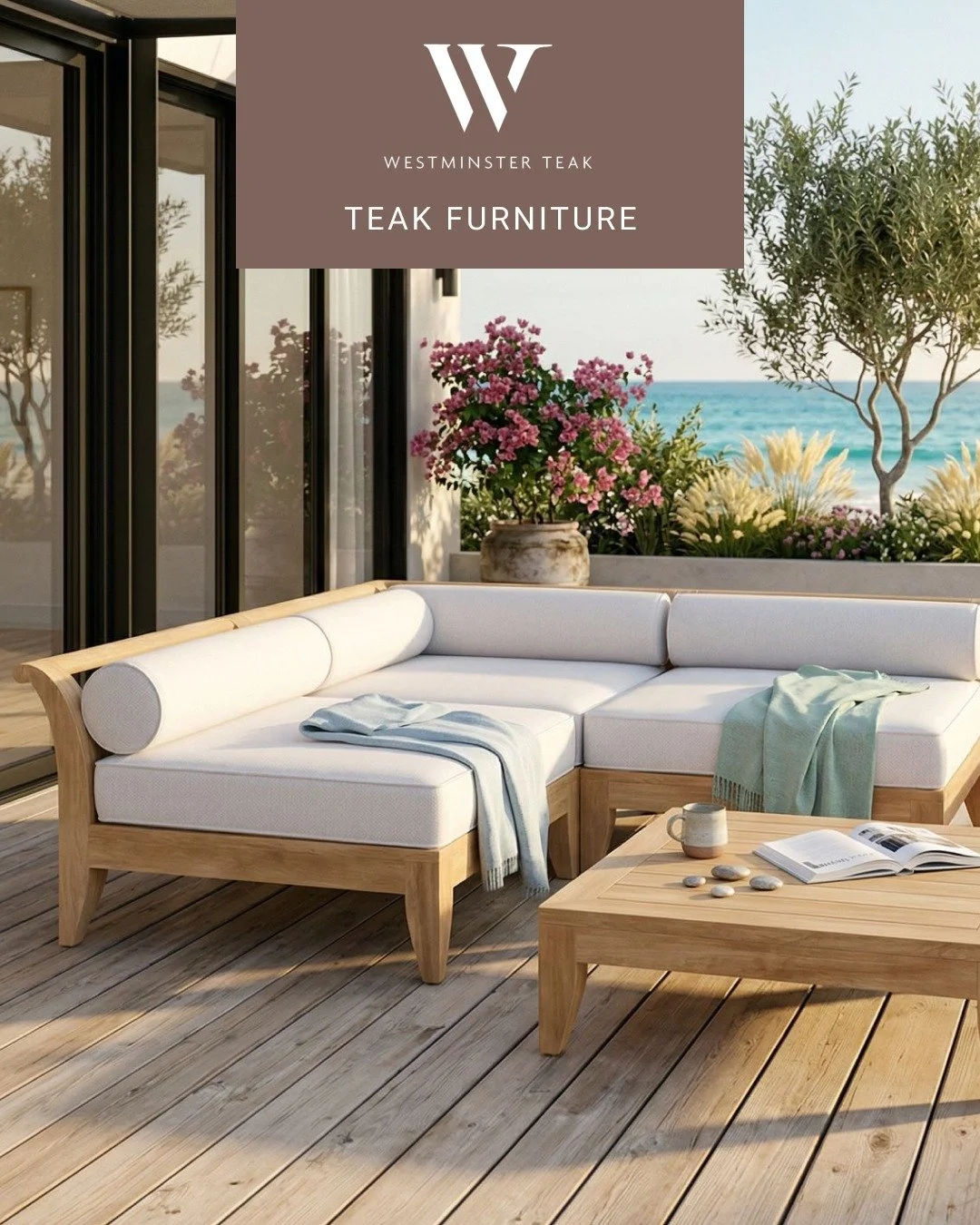 Some pieces don't just fill a space; they complete it. The Aman Dais collection was built for environments where every detail is intentional. Lounge sofas, ottomans, and coffee tables crafted from sustainably sourced, SVLK-certified teak, with precis