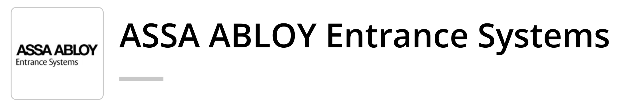 ASSA ABLOY Entrance Systems logo