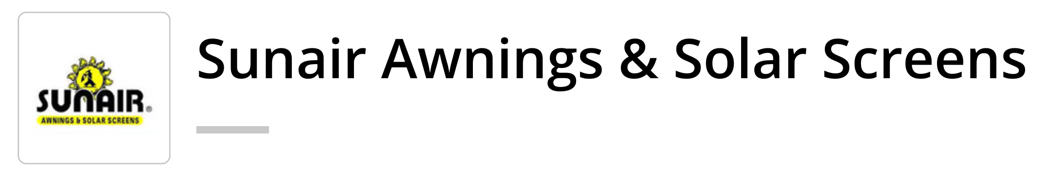 Sunair Awnings & Solar Screens logo