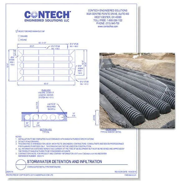 15+ CAD Drawings Designed for Snow Retention and Storm Water Project ...
