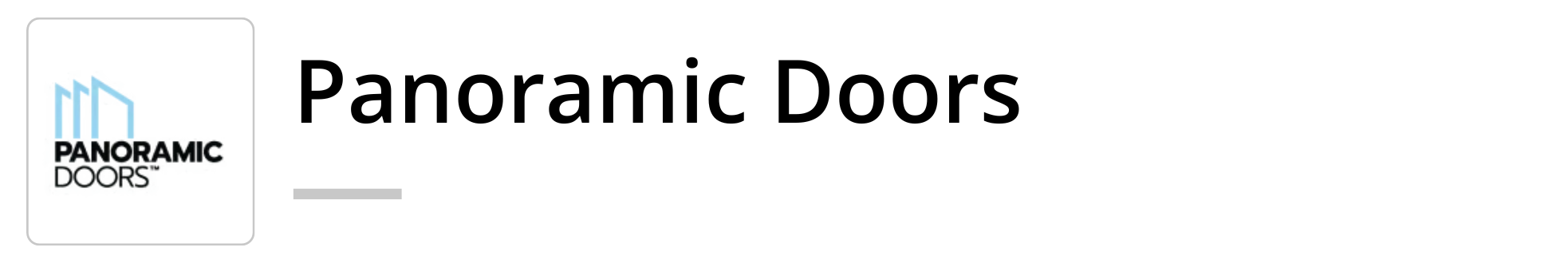 Panoramic Doors logo