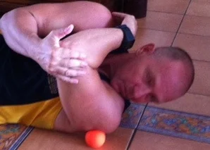 Pin and stretch for the posterior shoulder area and capsule