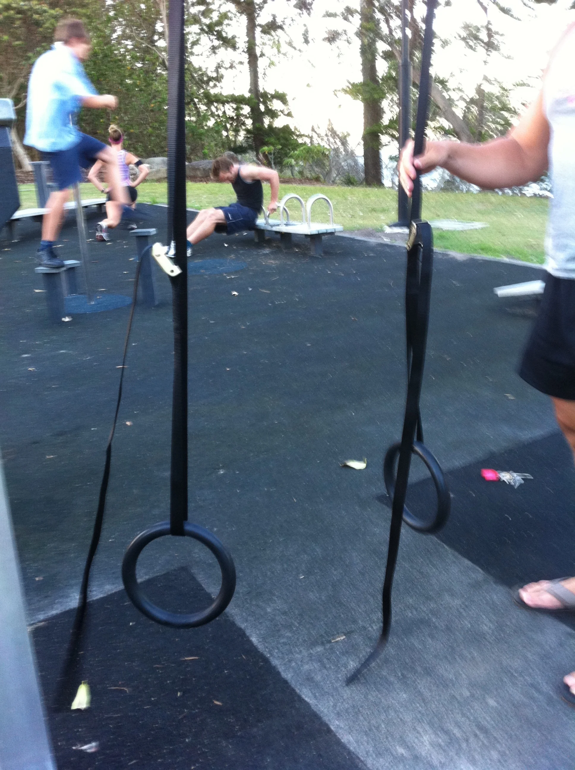 Great for suspended bodyweight push-up variations. This really works shoulder stability and mobility together!