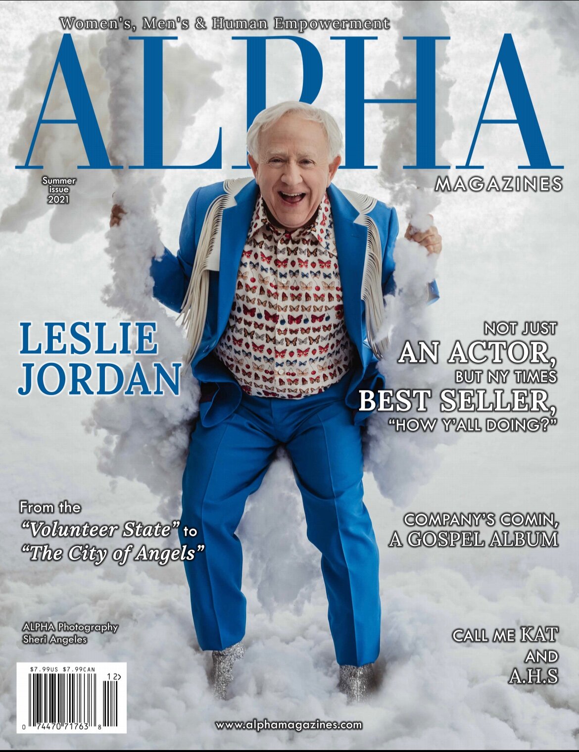 Leslie Jordan, Alpha Magazine Cover