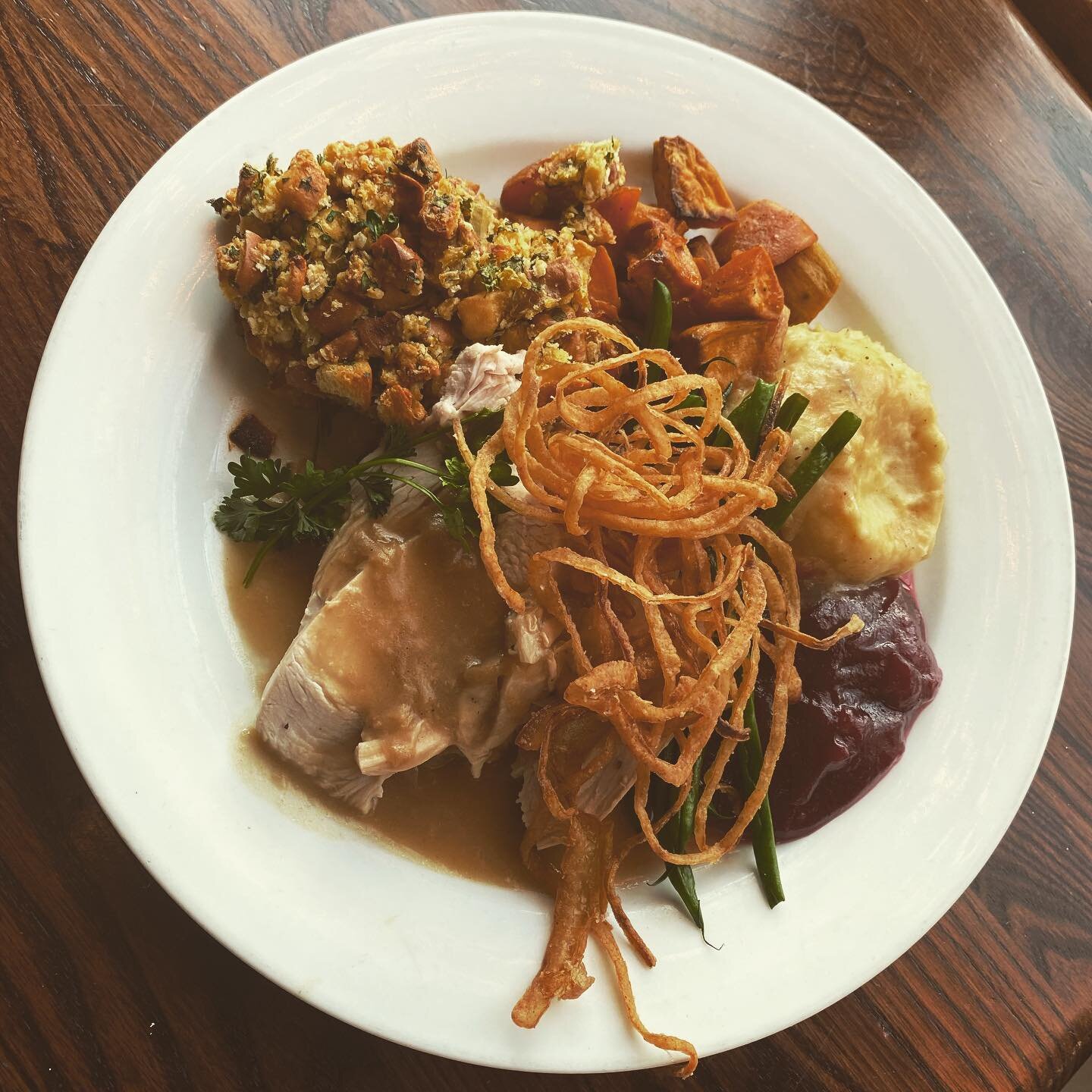 Haven&rsquo;t had enough turkey and fixings?

Well we&rsquo;ve got good news for you...

Our classic Thanksgiving plate will be available all day today and into the weekend!

Join us as we celebrate the comings&rsquo; and goings&rsquo; of another yea