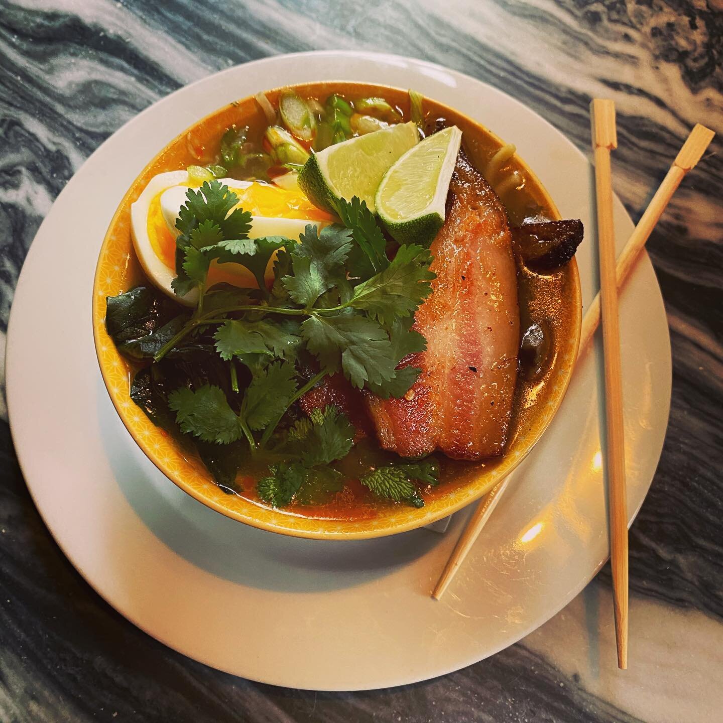 Oo la la.
Guess what&rsquo;s back at Martines?
Our infamous ramen!