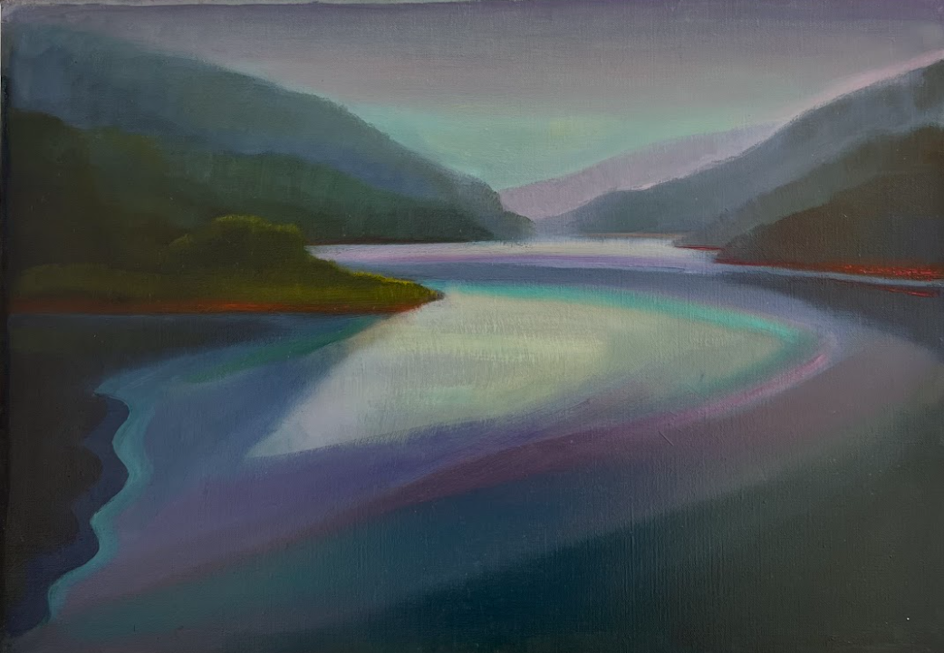    "River Mist"  1990 14” x 20” Oil on Linen    $2,000  