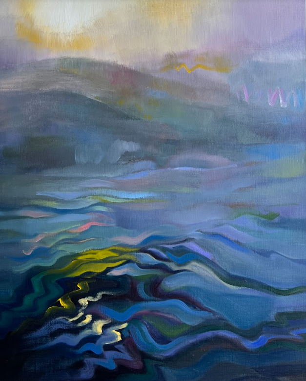   "Spring Morning River Fog"  1987 30” x 24” Oil on Linen    $5,500  