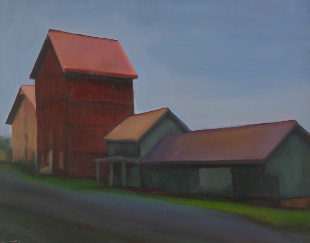   "Prallsville Mill"    c. 1990 16” x 20” Oil on Canvas $2,500  